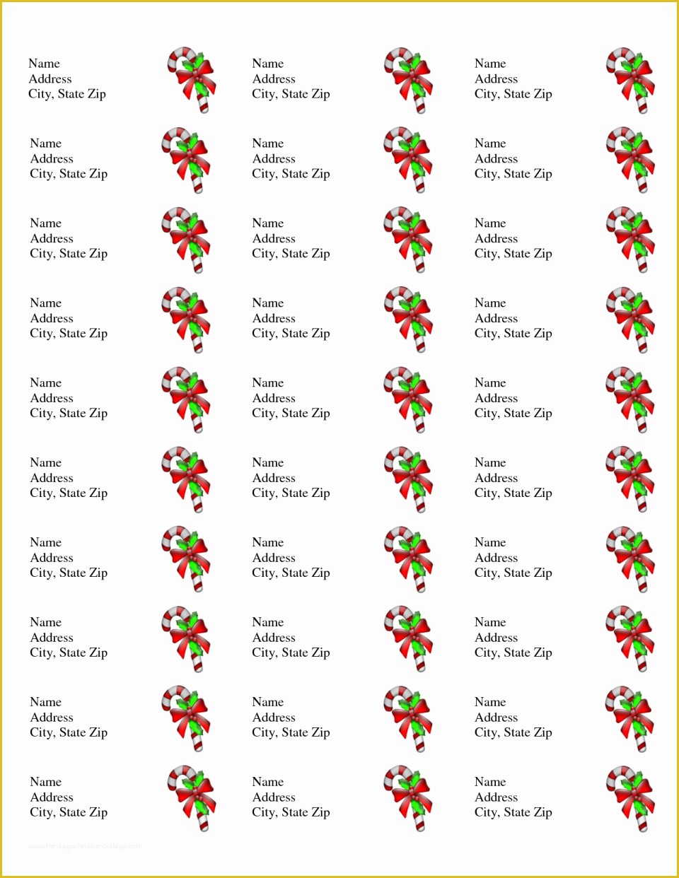 Christmas Labels Free Printable Templates Of Avery Label Sheet Template