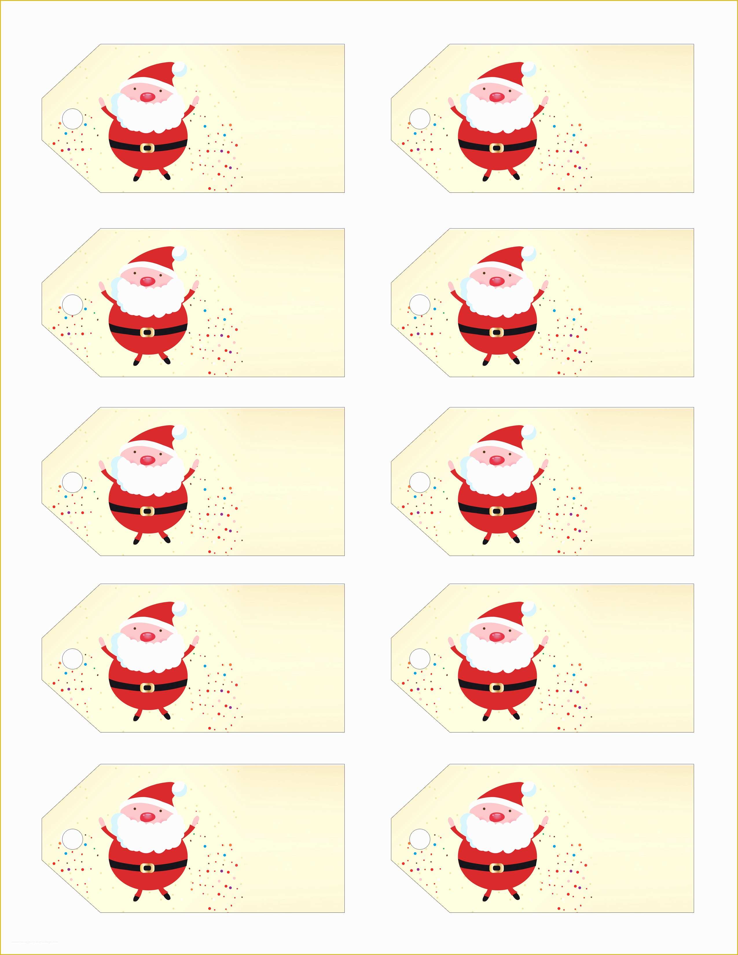 Christmas Labels Free Printable Templates Of Santa S Little T to You Free Printable Gift Tags and