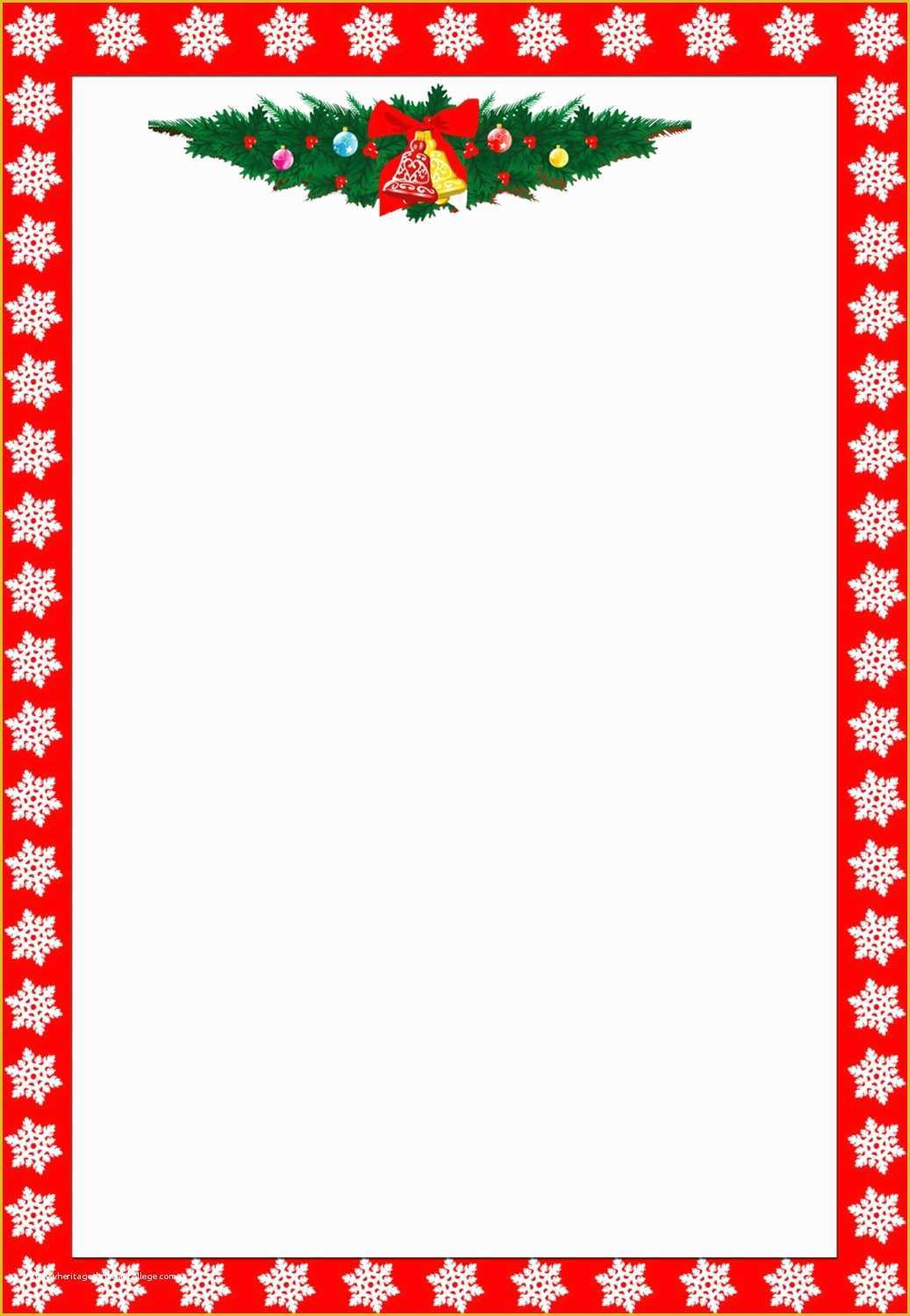 Christmas Letter Border Templates Free Of Christmas Letter Borders Free Printable