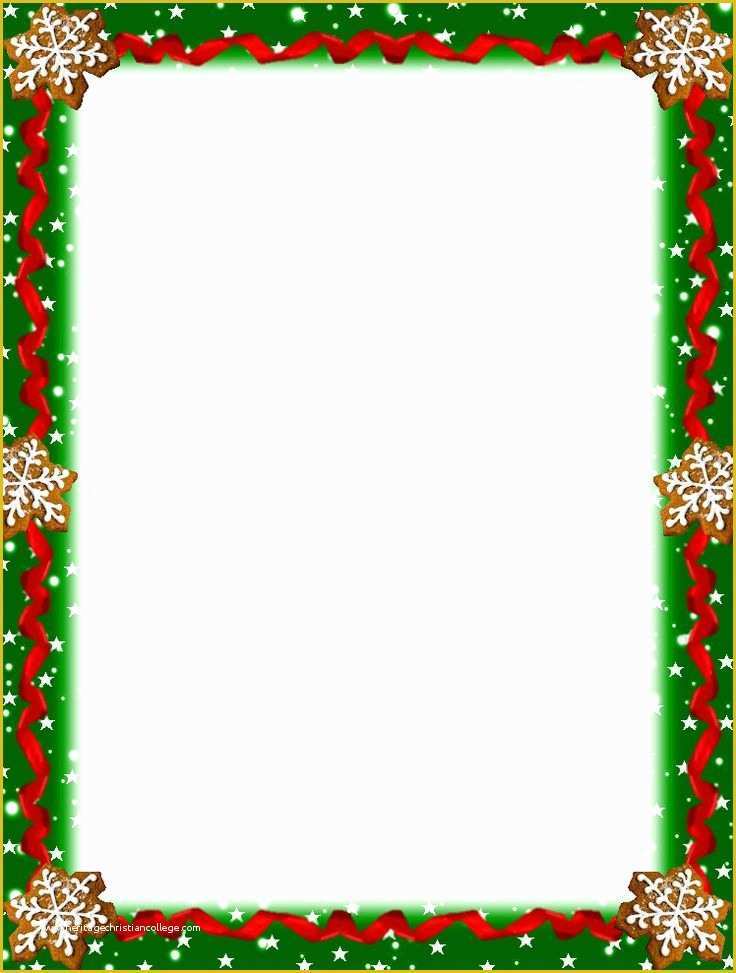 Christmas Letter Border Templates Free Of Christmas Stationery