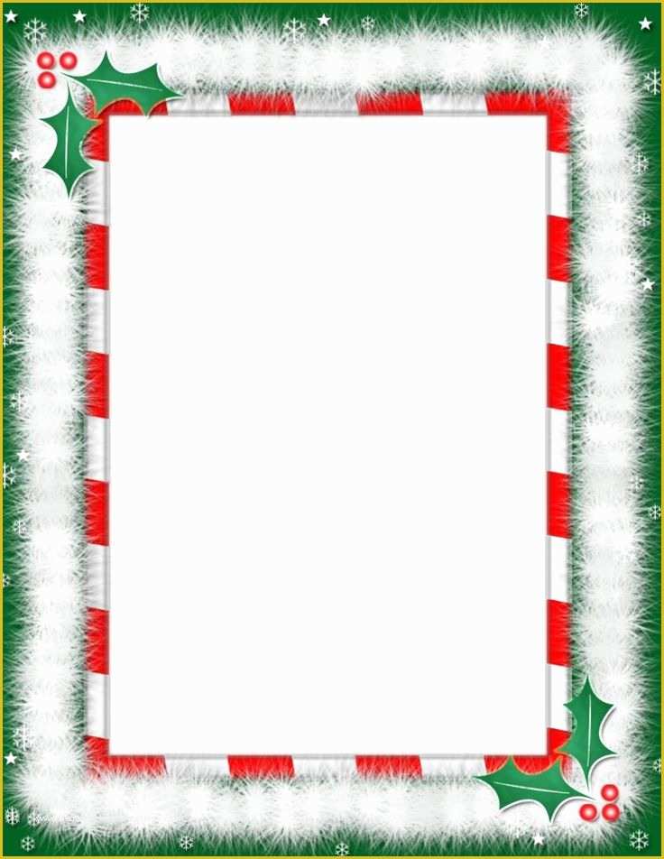 Christmas Letter Border Templates Free Of Free Christmas Letter Borders