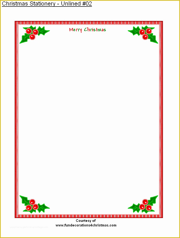 Christmas Letter Border Templates Free Of Free Printable Stationery