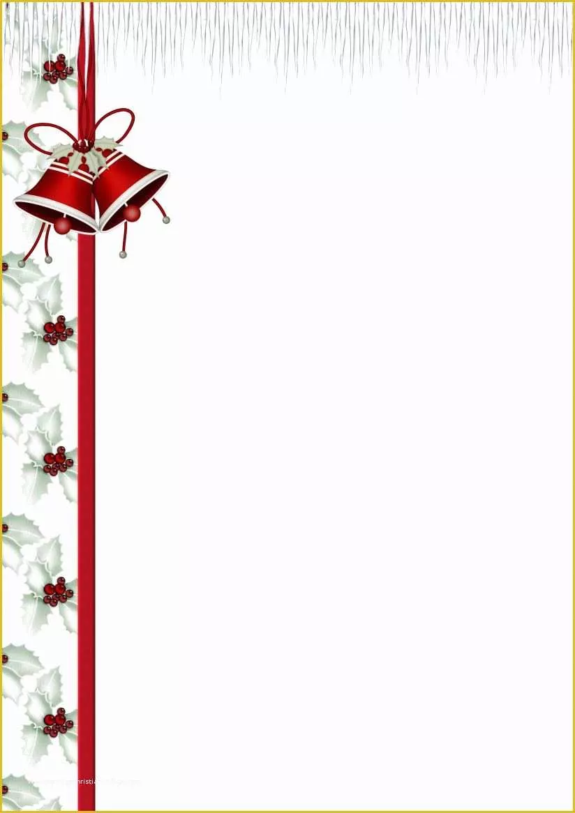 Christmas Letter Border Templates Free Of Holiday Stationery Paper