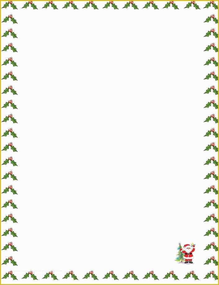 Christmas Letter Border Templates Free Of Santa Borders