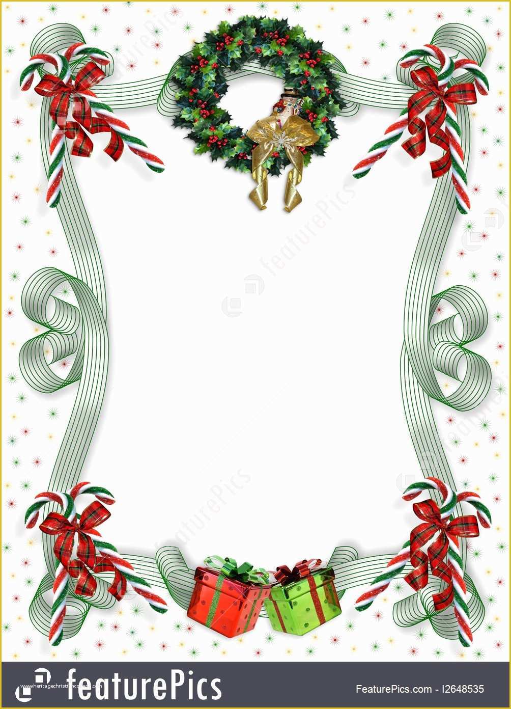 Christmas Letter Border Templates Free Of Templates Christmas Border Traditional Stock