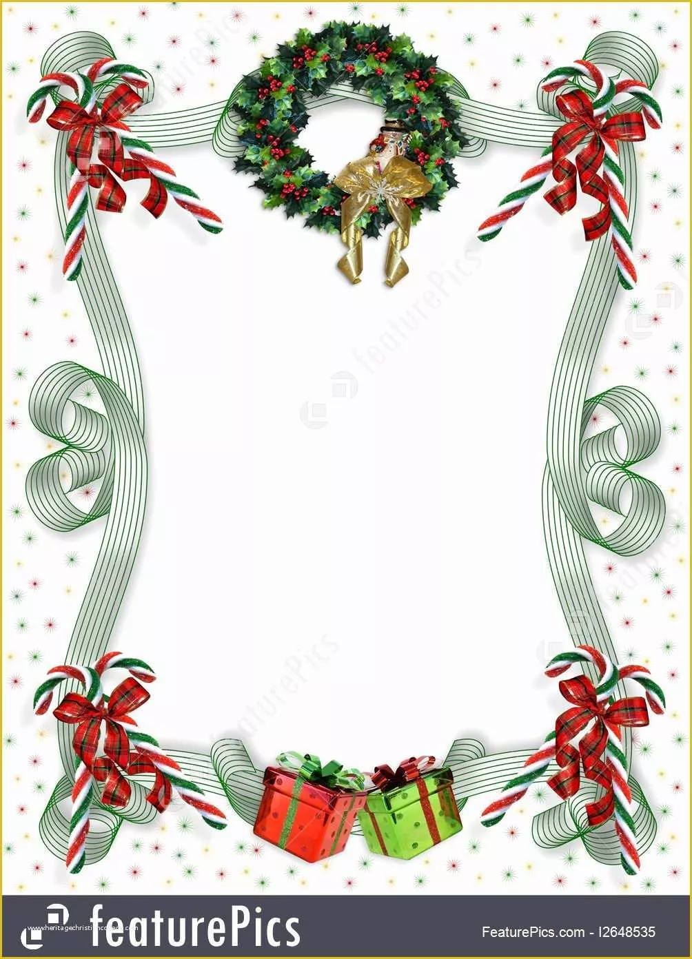 Christmas Letter Border Templates Free Of Templates Christmas Border Traditional Stock