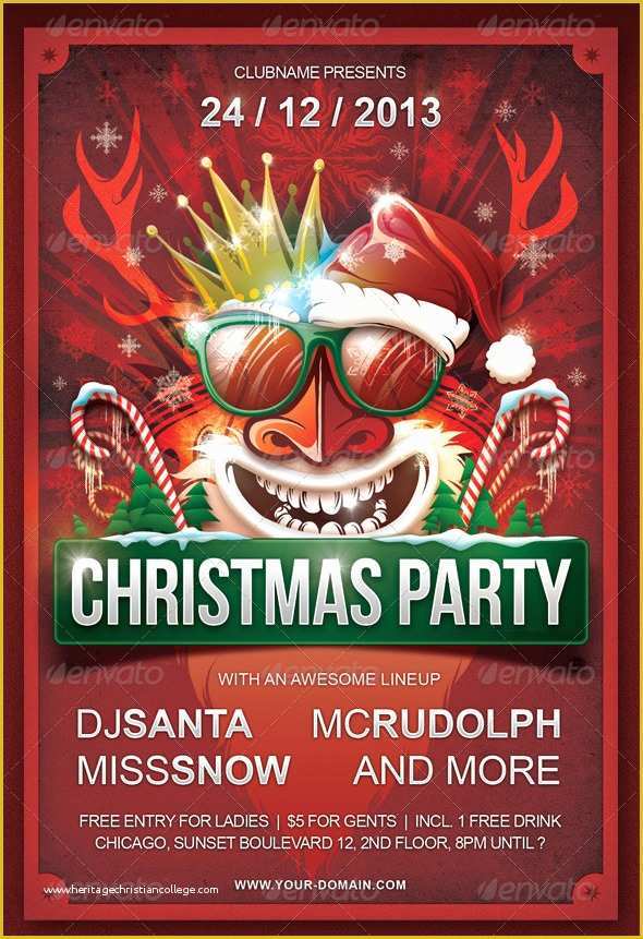 Christmas Party Flyer Template Free Of 25 Christmas Poster Design Inspiration 2015 • 92