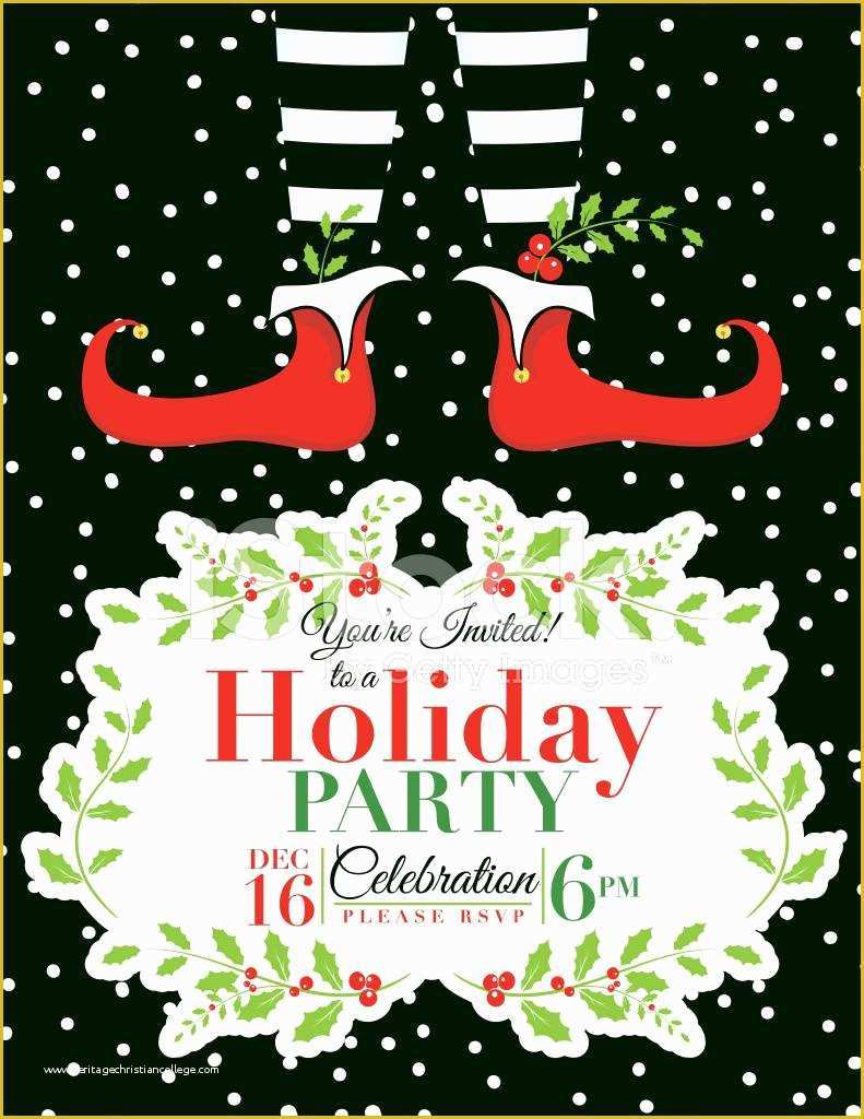 Christmas Party Flyer Template Free Of Christmas Party Invitation Template
