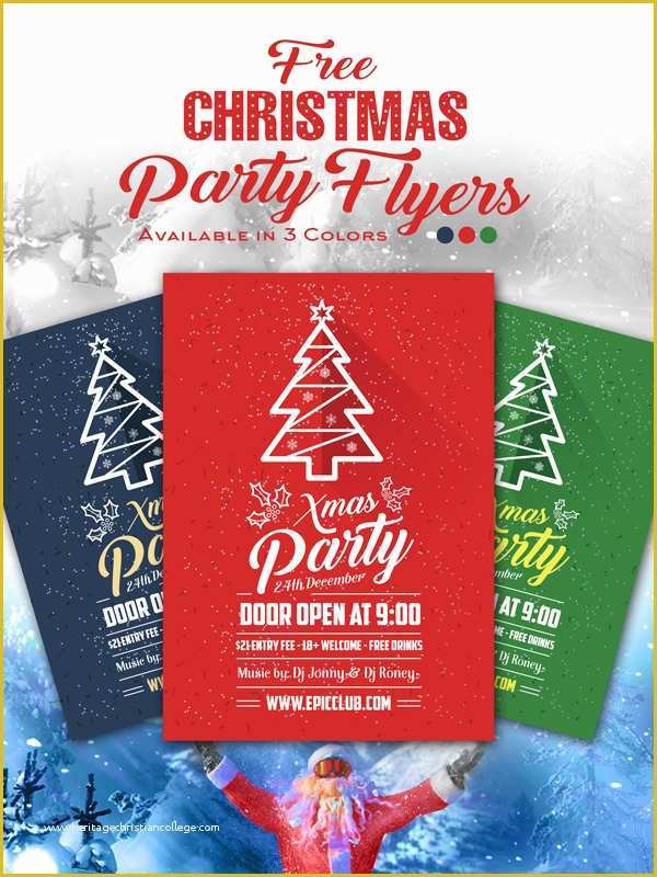 Christmas Party Flyer Template Free Psd Of 10 Best Free Christmas Party Flyer Poster Design