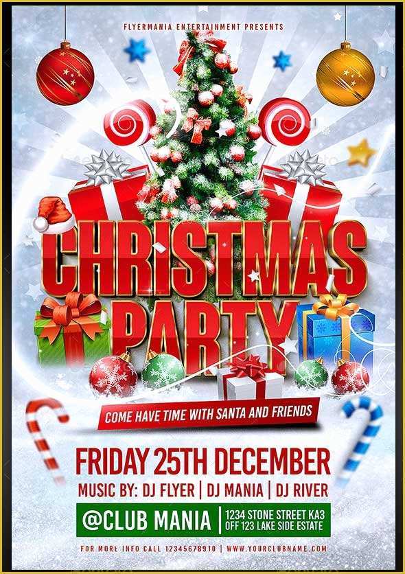 Christmas Party Flyer Template Free Psd Of 35 Best Psd event Flyer Templates Designmaz