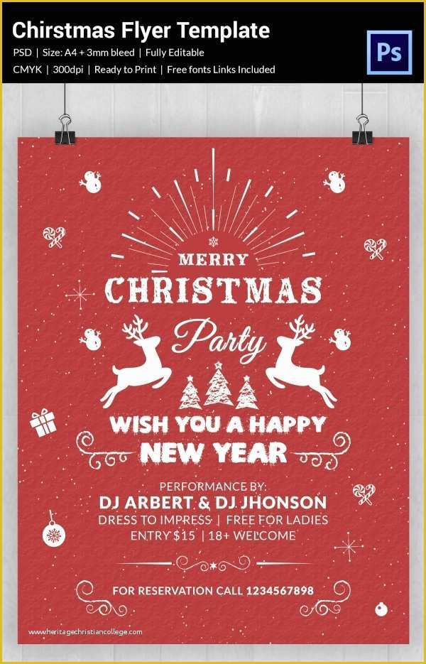 Christmas Party Flyer Template Free Psd Of 60 Christmas Flyer Templates Free Psd Ai Illustrator