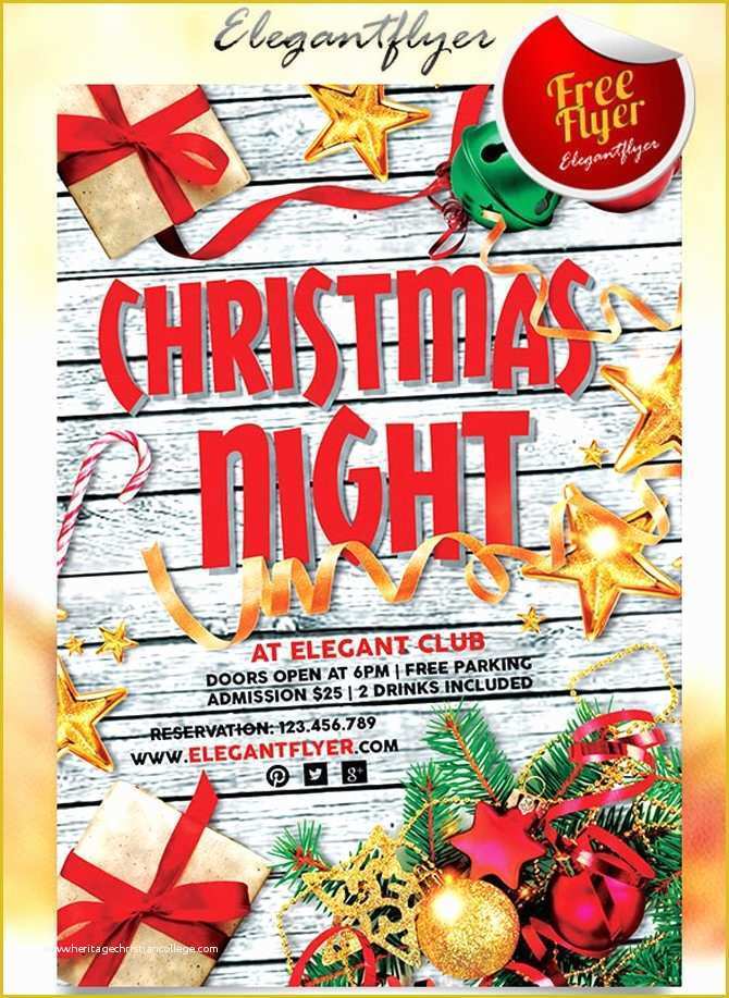 Christmas Party Flyer Template Free Psd Of Best Free Christmas and New Year Psd Flyers to Promote