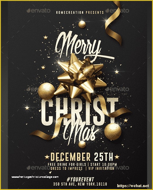 Christmas Party Flyer Template Free Psd Of Best Premium & Free Merry Christmas Flyer Templates Web