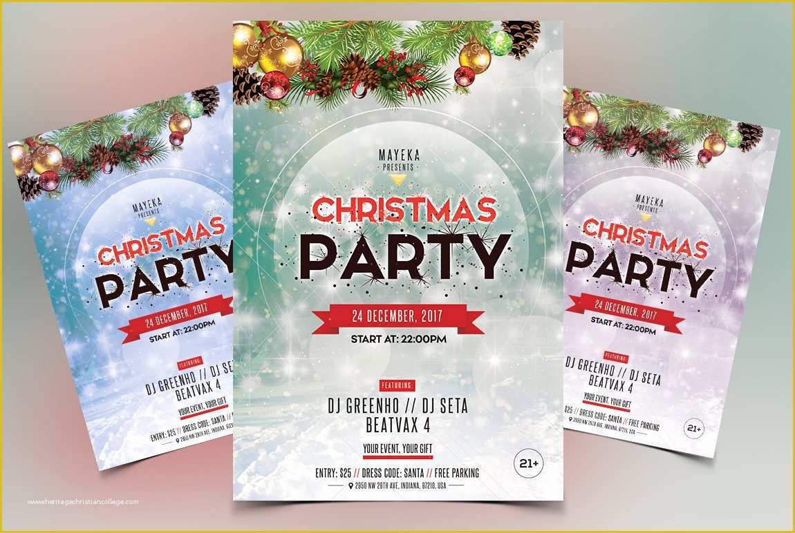 Christmas Party Flyer Template Free Psd Of Christmas Party 2018 Psd Flyer Flyer Templates