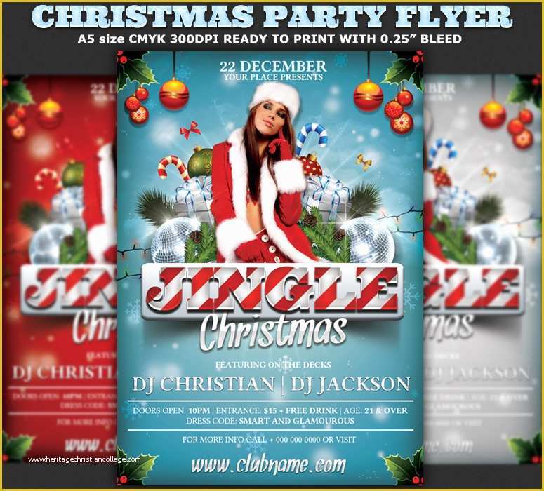 Christmas Party Flyer Template Free Psd Of Christmas Party Flyer Template ‹ Psdbucket