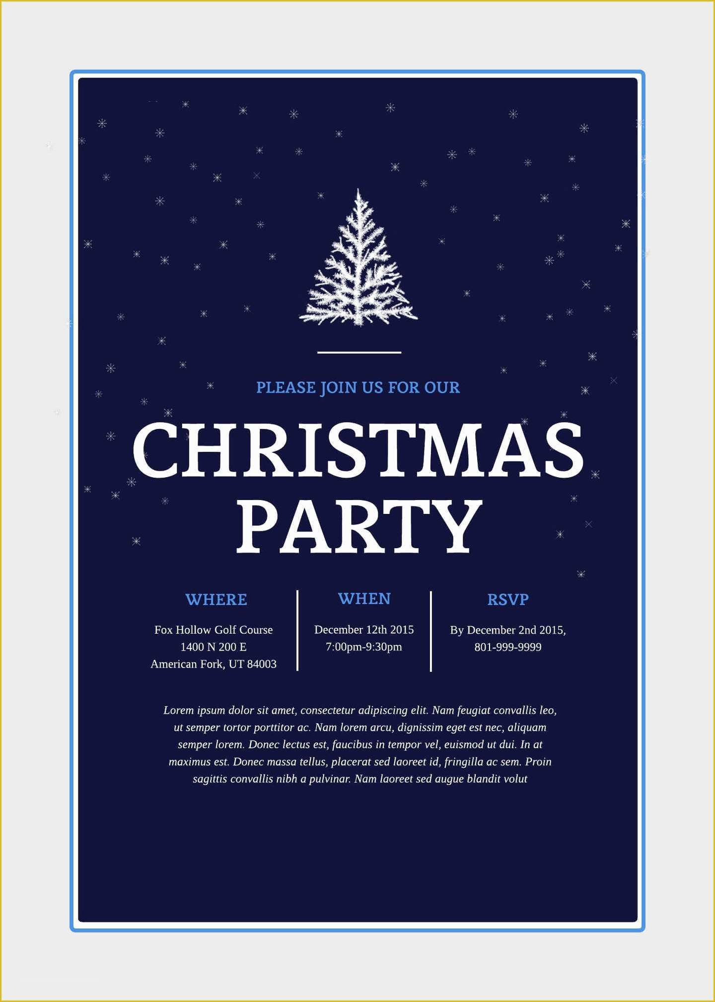 Christmas Party Invitation Email Templates Free Of Holiday Email Invitation Templates – Best Party Ideas