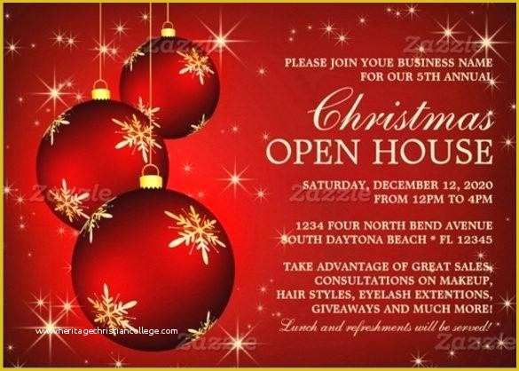 Christmas Party Invitation Email Templates Free Of Open House Invitation Templates