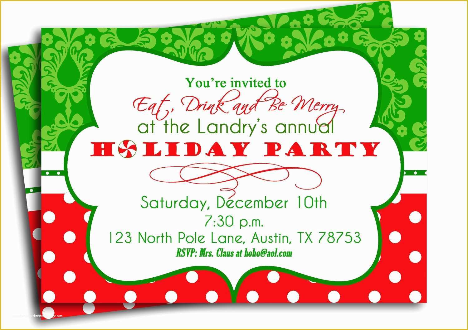 Christmas Party Invitation Templates Free Printable Of Christmas Party Invitation Printable Traditional Holiday