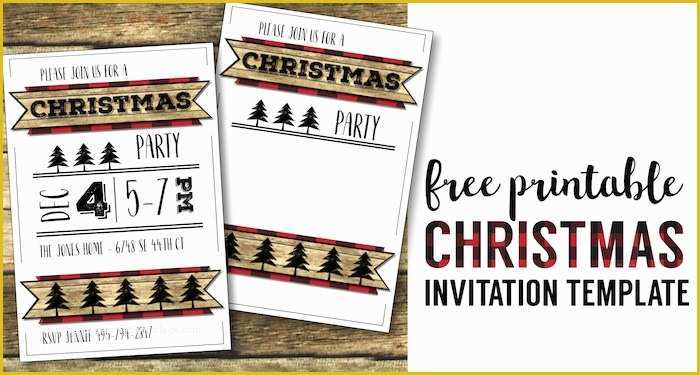 Christmas Party Invitation Templates Free Printable Of Christmas Party Invitation Templates Free Printable