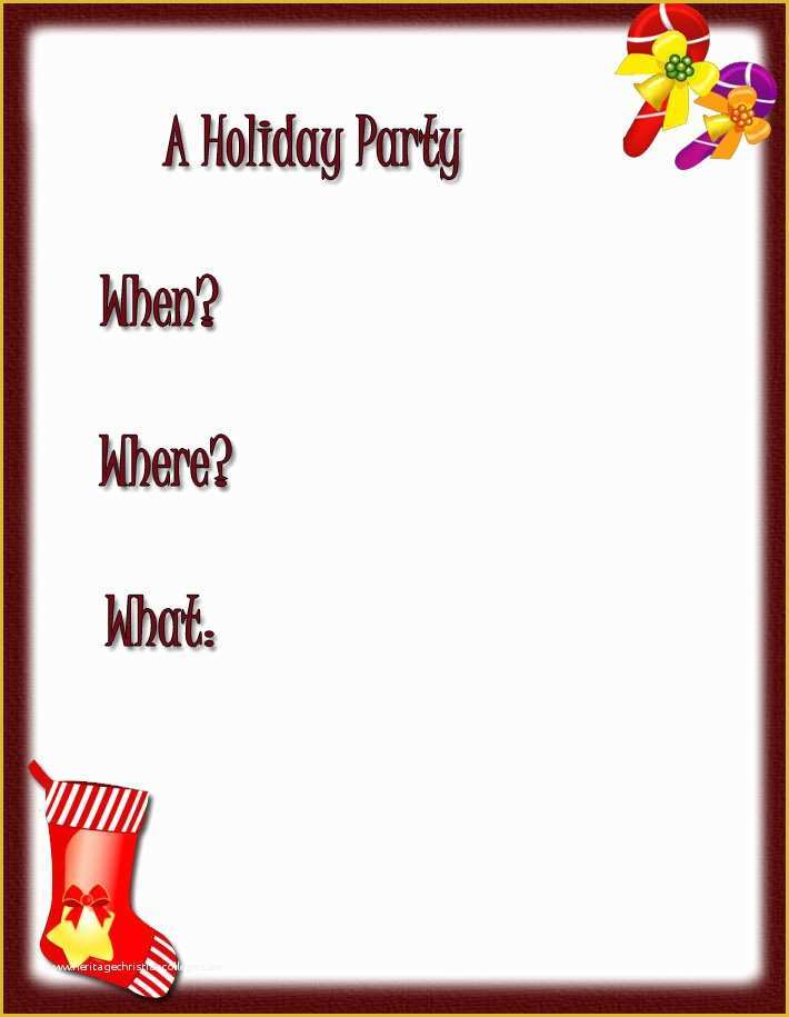Christmas Party Invitation Templates Free Printable Of Free Holiday Party Invitations Free Christmas Invitations