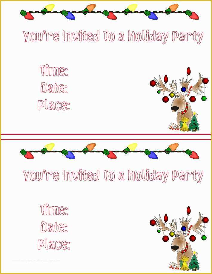 Christmas Party Invitation Templates Free Printable Of Free Printable Christmas Invitation Templates – Happy