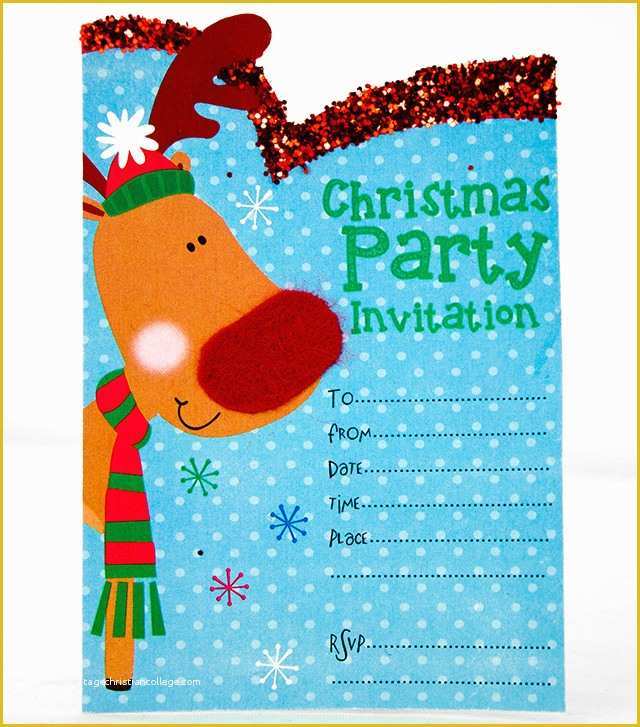 Christmas Party Invitation Templates Free Printable Of Free Printable Christmas Invitation Templates