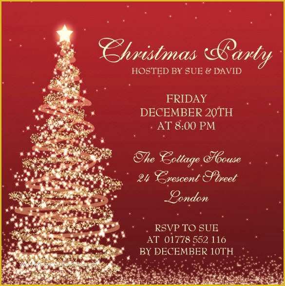 Christmas Party Invitation Templates Free Word Of Christmas Invitation Template – 26 Free Psd Eps Vector