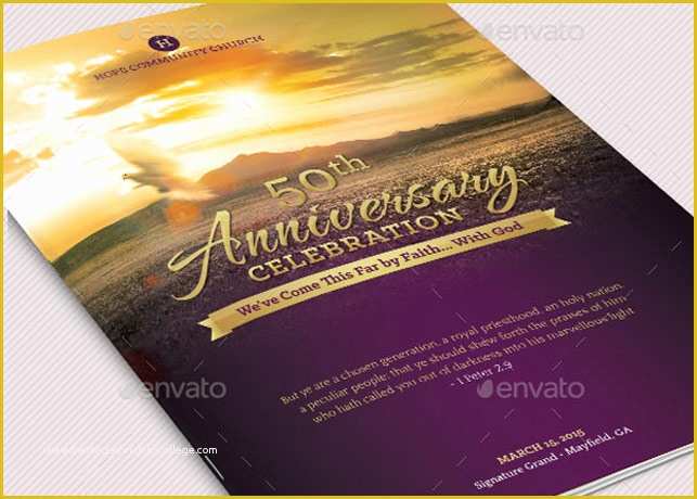 Church Anniversary Program Templates Free Of Church Anniversary Program