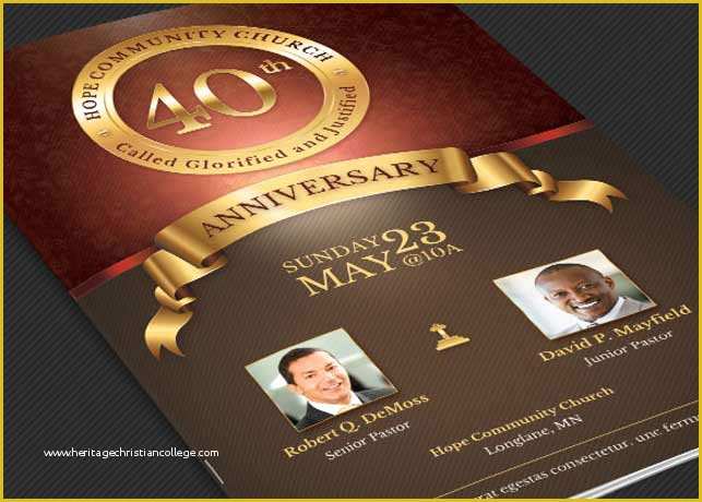 Church Anniversary Program Templates Free Of Church Anniversary Program Template On Behance