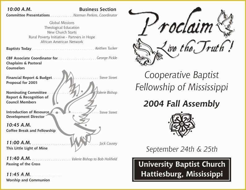 Church Anniversary Program Templates Free Of Free Printable Church Program Template