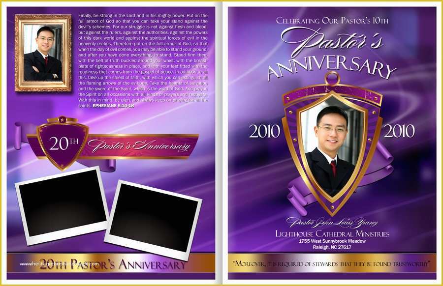 Church Anniversary Program Templates Free Of Majesty Pastor Anniversary Program