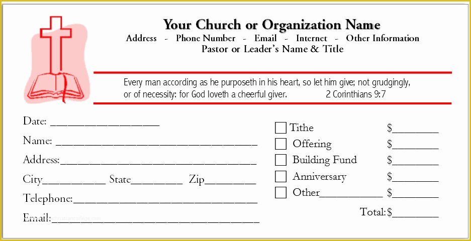 Church Offering Envelopes Templates Free Of Custom Printed Tithes and Offering Envelopes for Churches