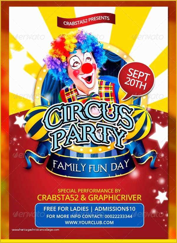 Circus Poster Template Free Download Of 15 Circus Flyer Templates Psd Word Eps Vector Ai