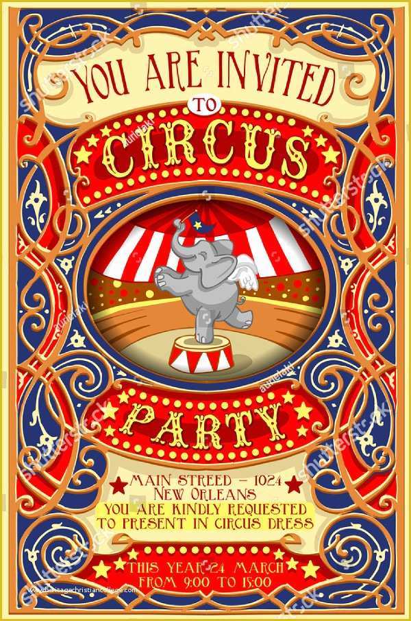 Circus Poster Template Free Download Of 23 Circus Poster Templates Free & Premium Download