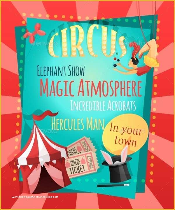 Circus Poster Template Free Download Of 23 Circus Poster Templates Free & Premium Download
