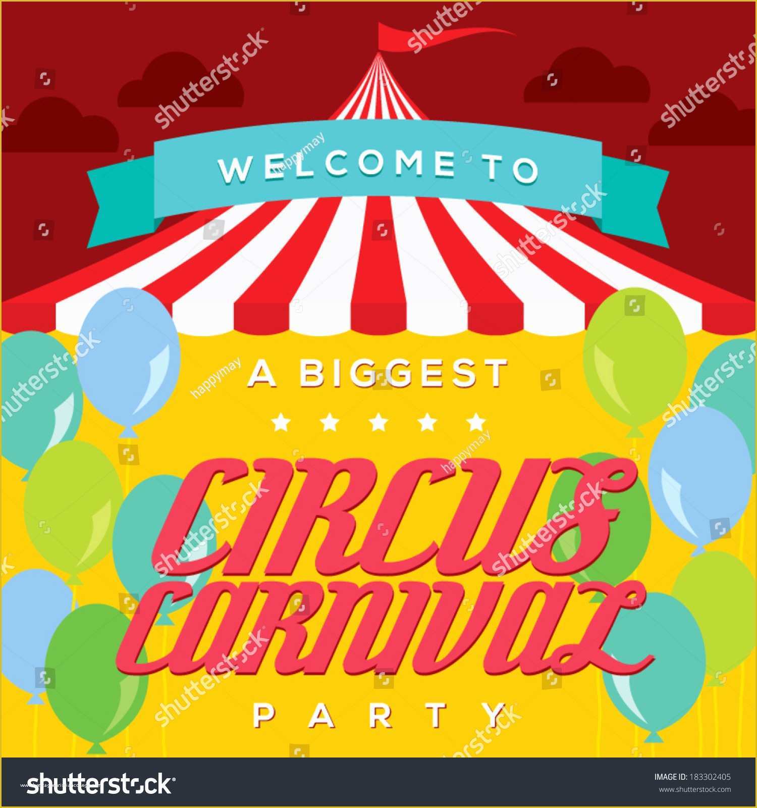 Circus Poster Template Free Download Of Circus Carnival Poster Template Stock Vector