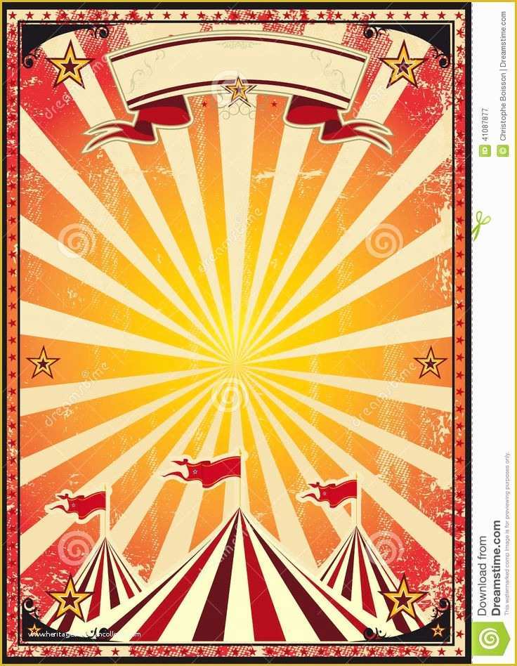 Circus Poster Template Free Download Of Circus Carnival Posters
