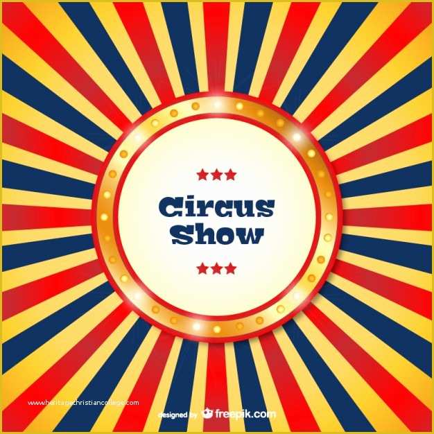 Circus Poster Template Free Download Of Circus Show Template Vector