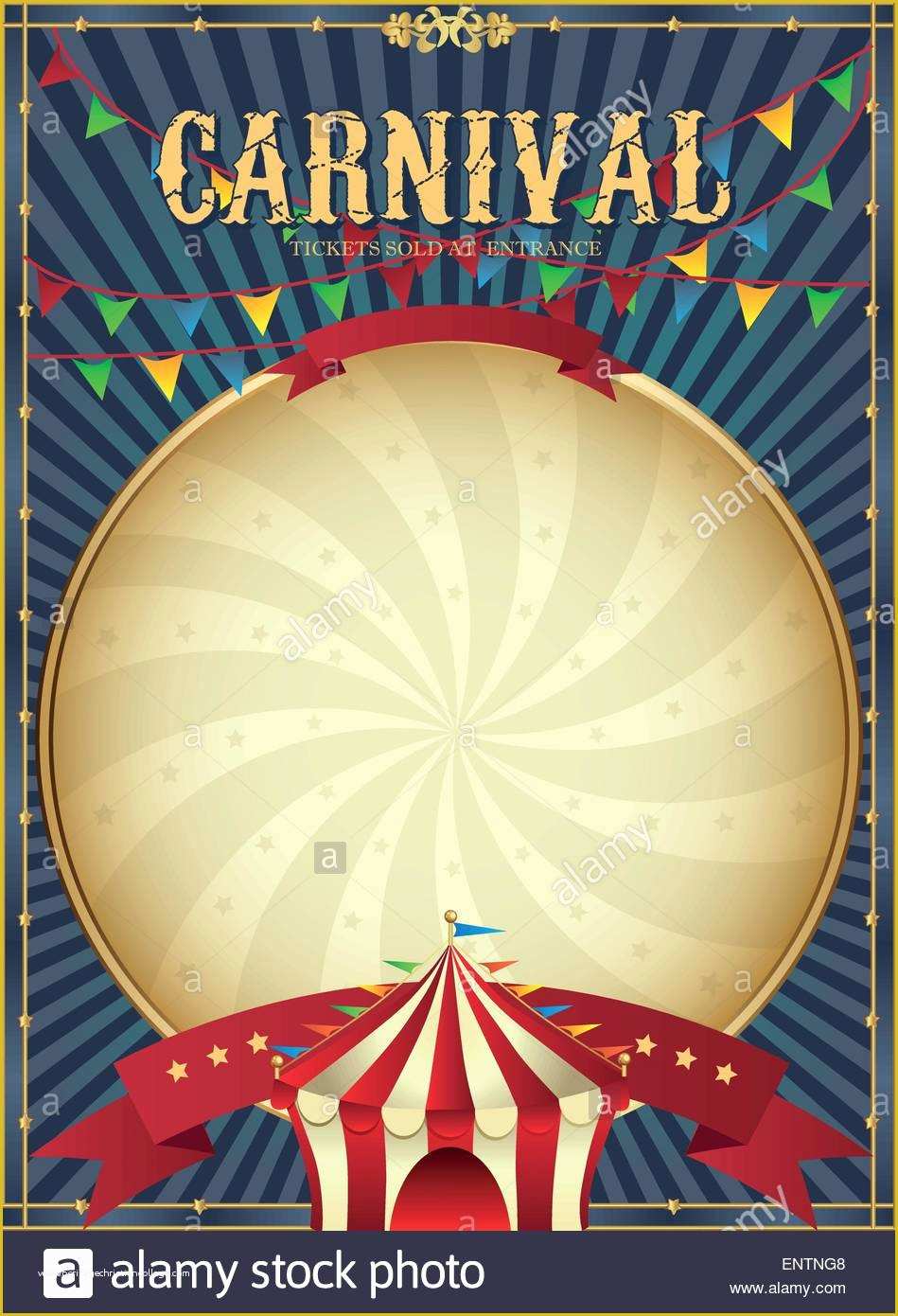 Circus Poster Template Free Download Of Vintage Carnival Circus Poster Template Vector