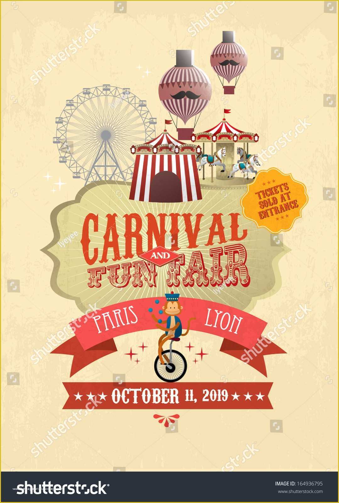 Circus Poster Template Free Download Of Vintage Carnivalfun Fair Fairgroundcircus Poster Template