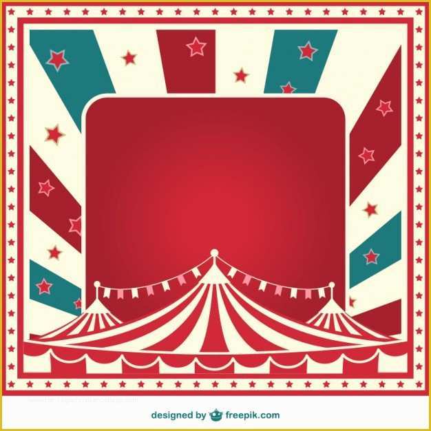 Circus Poster Template Free Download Of Vintage Sunburst Circus Template Vector