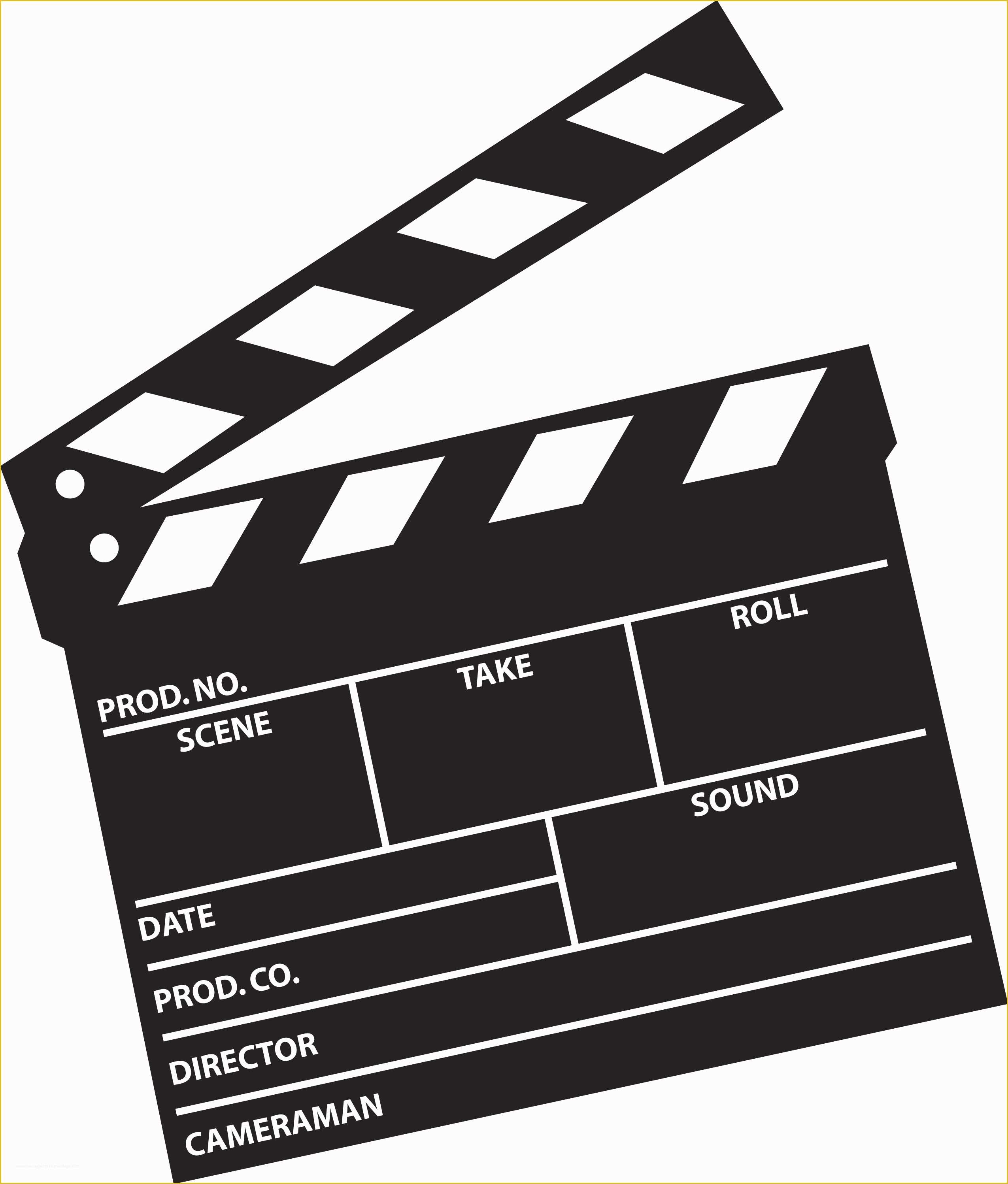 Clapper Board Template Free Of Clapboard Clipart Clipart Best