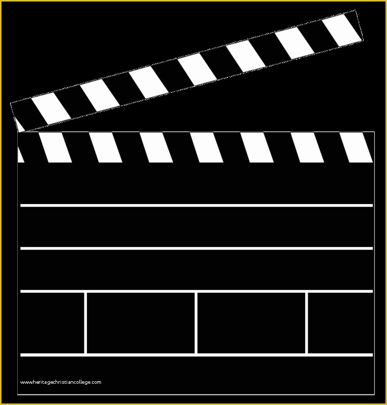 Clapper Board Template Free Of Clapboard Clipart Clipground