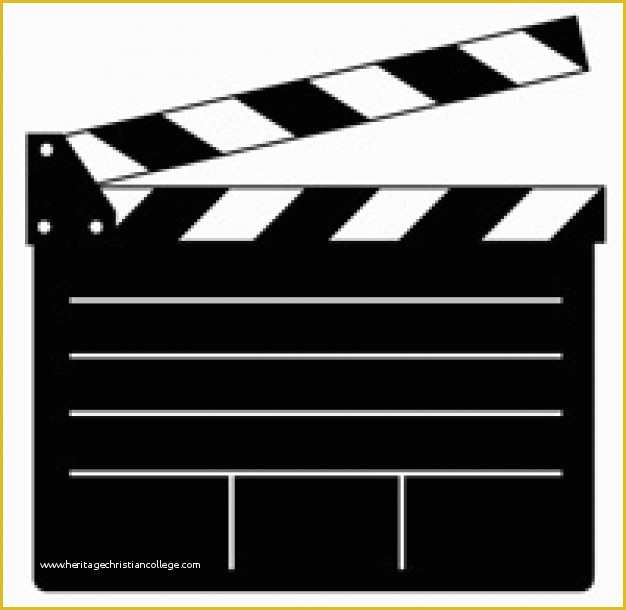 Clapper Board Template Free Of Clapper Board Template Clipart Best