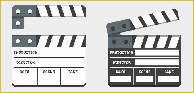 Clapper Board Template Free Of Clapper Board Template Paperzip