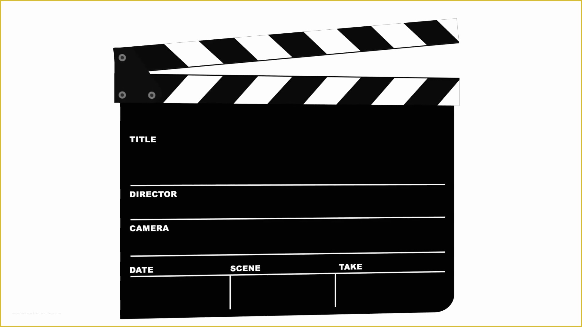 Clapper Board Template Free Of Clapper Board Template Templates Collections