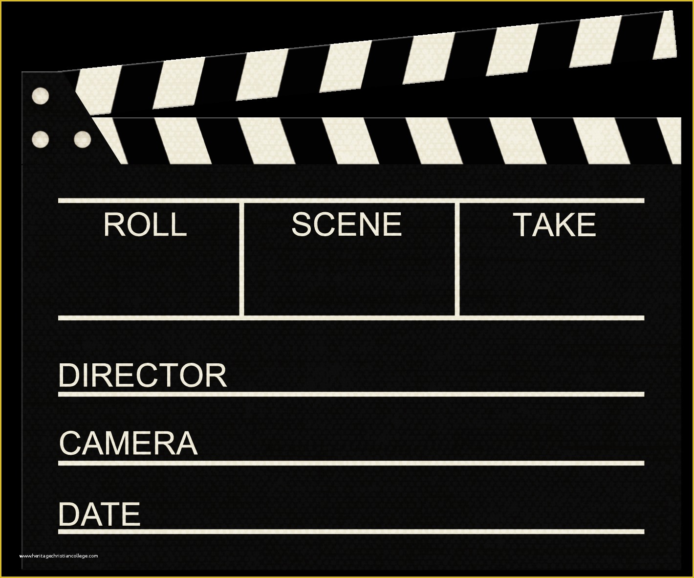 Clapper Board Template Free Of Movie Clapboard Template