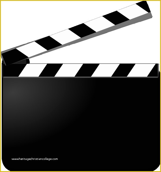 Clapper Board Template Free Of Movie Clapper Board Template Clipart Best