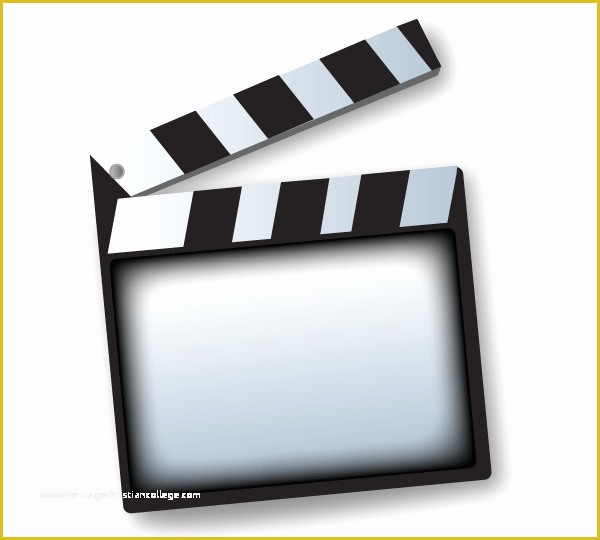 Clapper Board Template Free Of Movie Clapper Board Template Vector Free