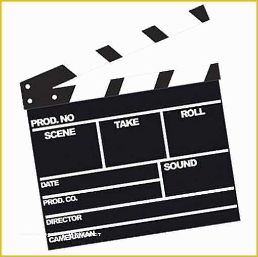 Clapper Board Template Free Of Professional Clapper Board